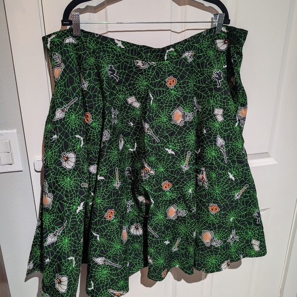 Hell Bunny Halloween spider web spooky circle skirt retro vintage pinup kitsch - Picture 1 of 3